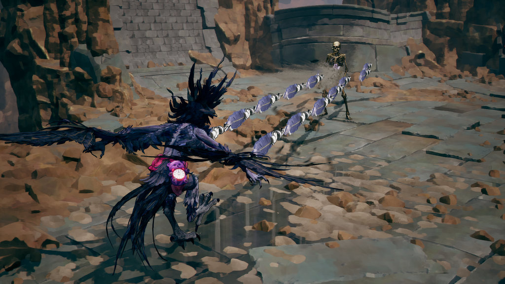 哈比風格:能以羽毛彈攻擊遠方敵人的飛行風格