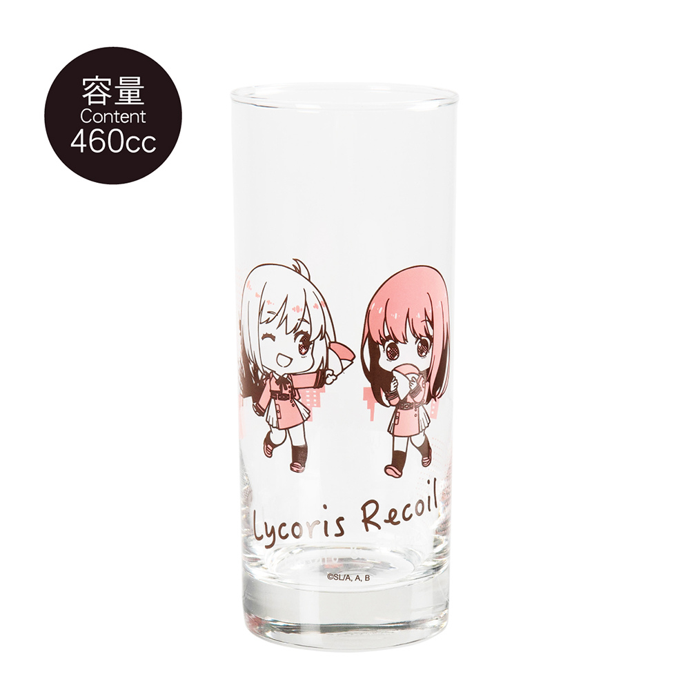 《Lycoris Recoil 莉可麗絲》長型玻璃水杯
