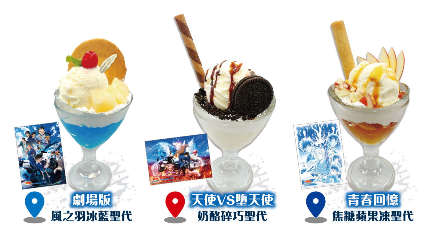 品嚐聖代贈送對應特製紀念卡