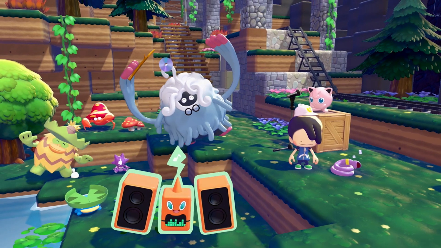 可以配合當下的心情或要前往的目的地，聆聽想聽的音樂。百變怪牠們看起來也很嗨呢。