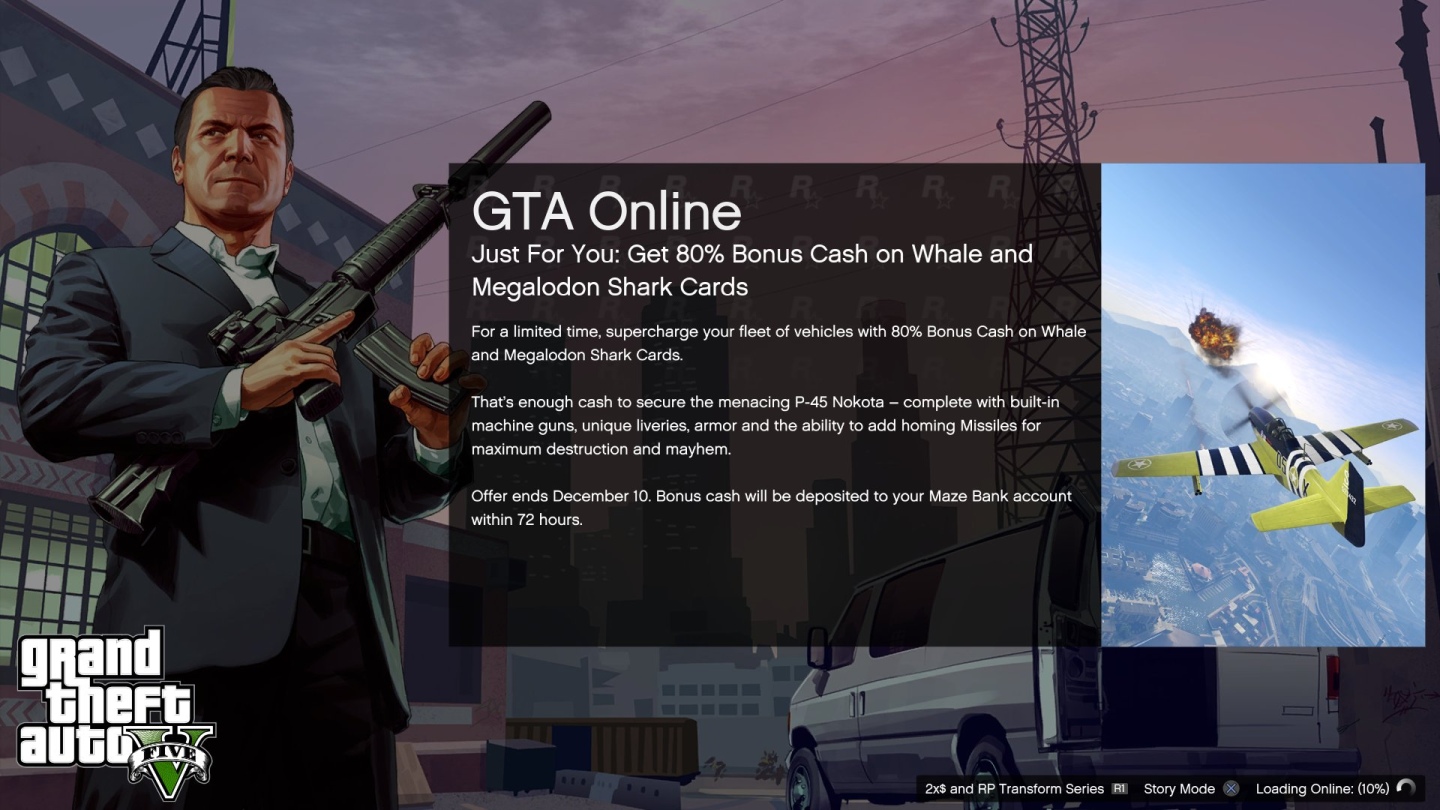 Rockstar Games 致贈發現《俠盜獵車手 Online》讀取問題的玩家獎金並將進行改版更新