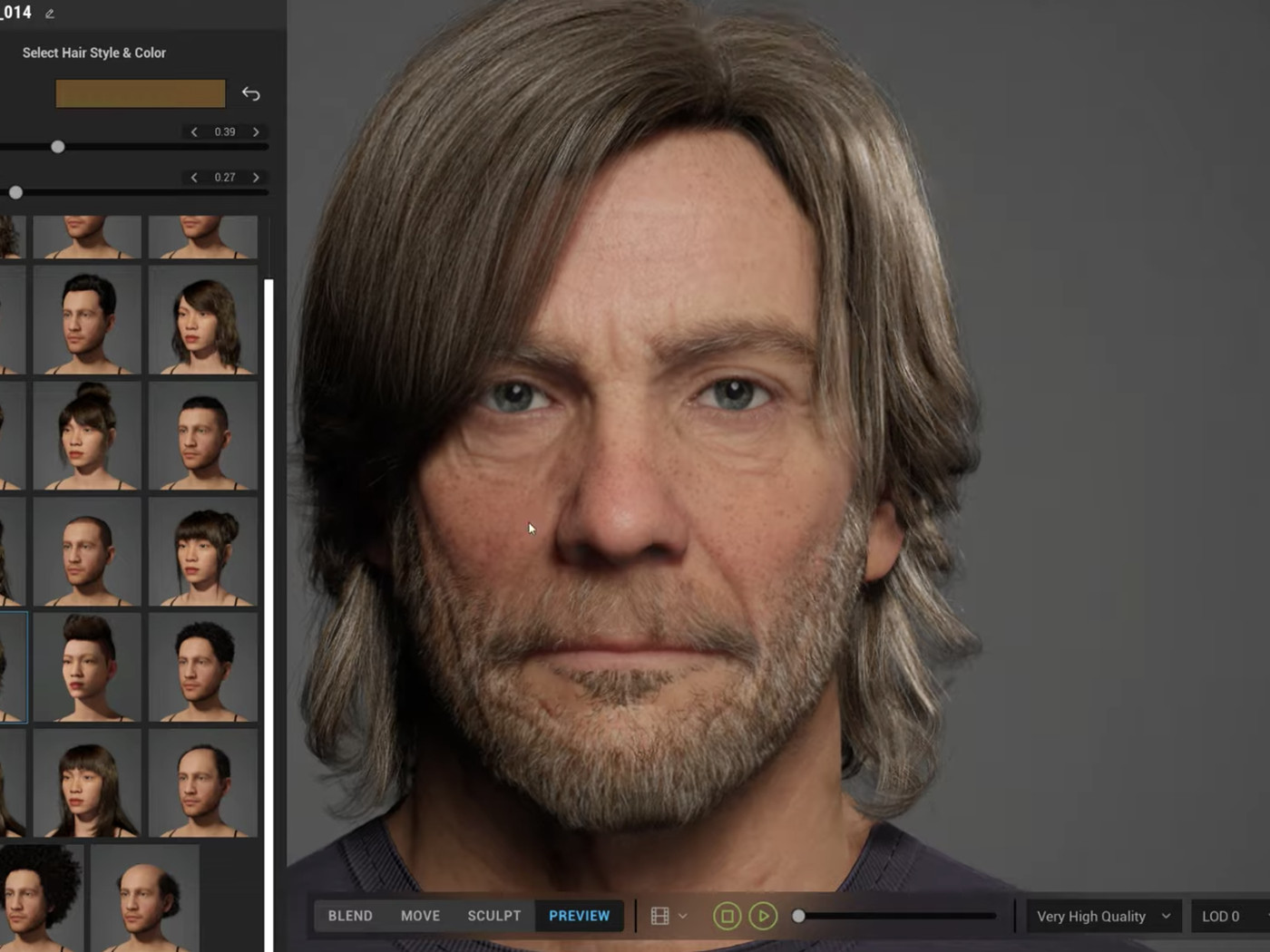 Epic Games 逼真人物設計軟體 MetaHuman Creator 正式開放登記搶先體驗