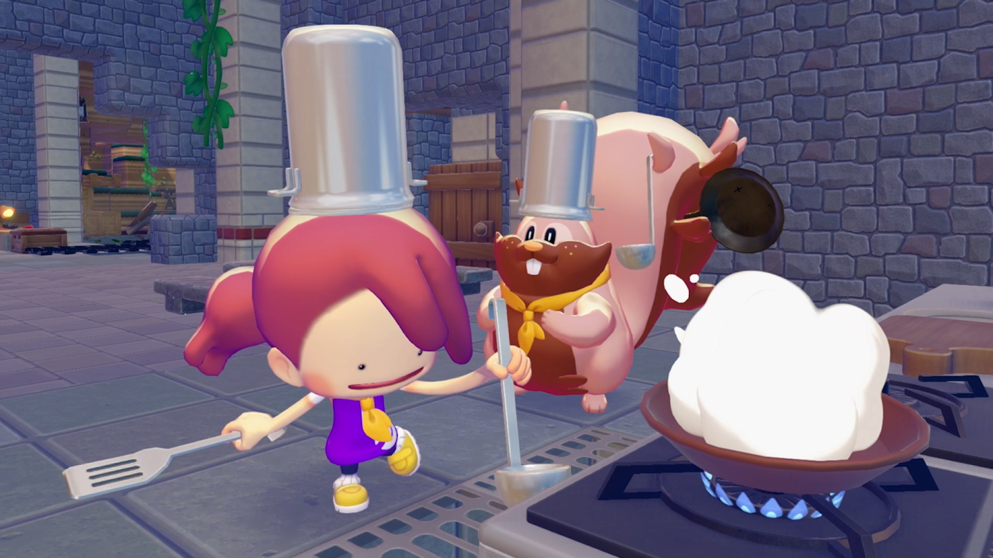向藏飽栗鼠（廚師）學習怎麼做料理，款待寶可夢享用牠們喜歡的料理吧。