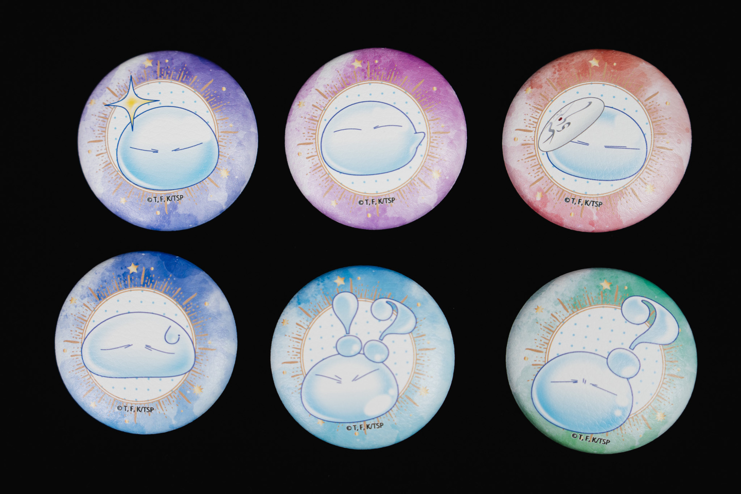 《轉生史萊姆》扭蛋機-皮質胸章(全6款)