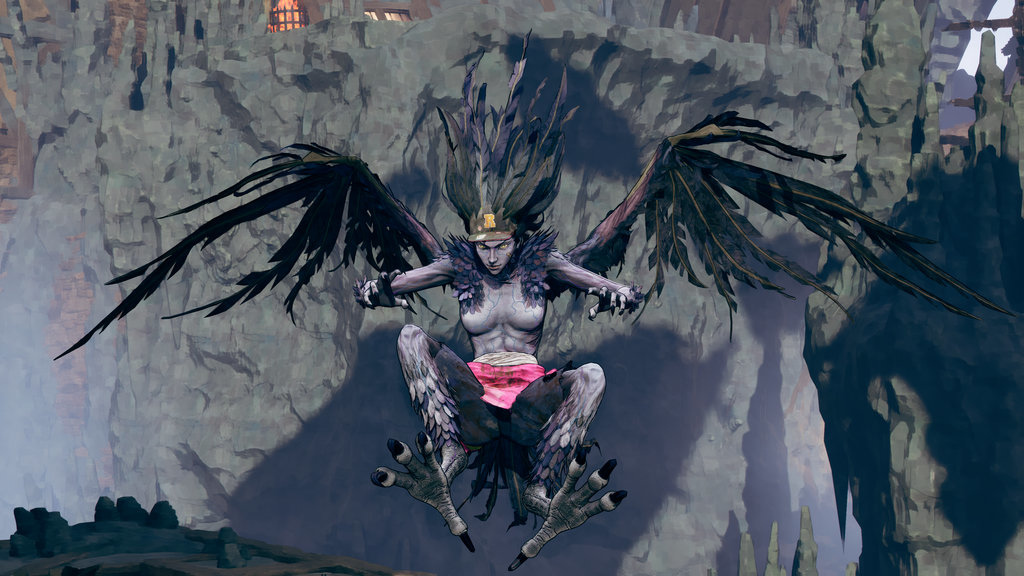 哈比風格:能以羽毛彈攻擊遠方敵人的飛行風格