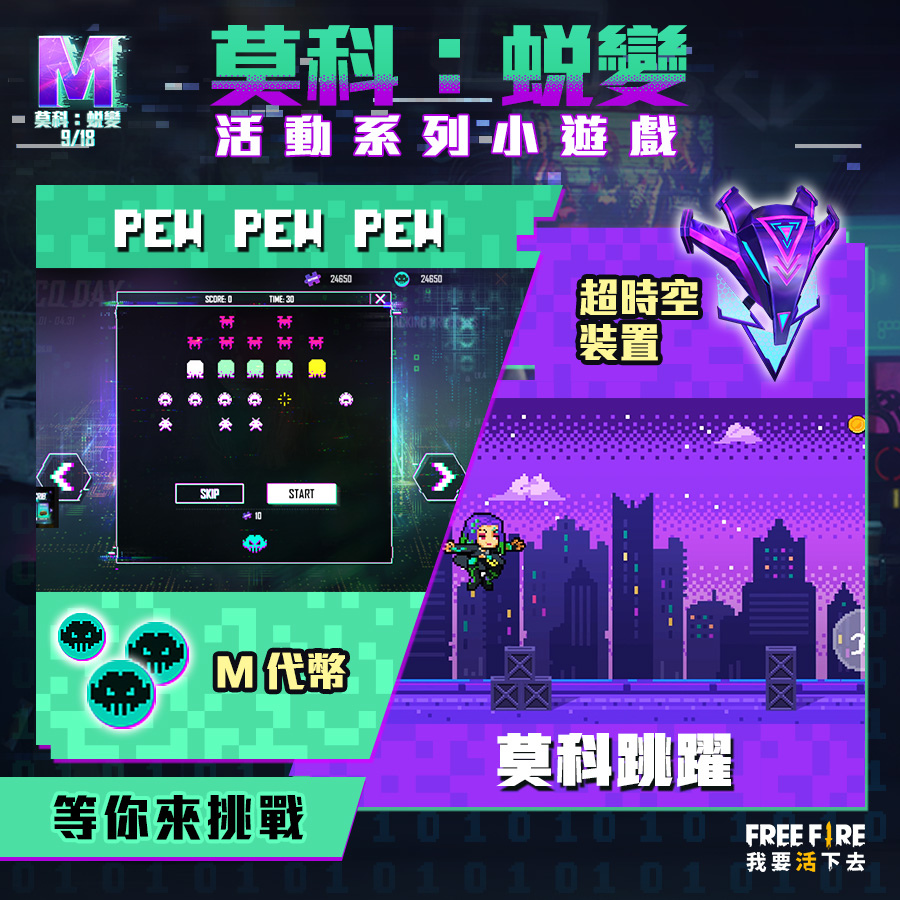 《Free Frie – 我要活下去》角色全新改版《莫科：蛻變》天才駭客莫科完全覺醒