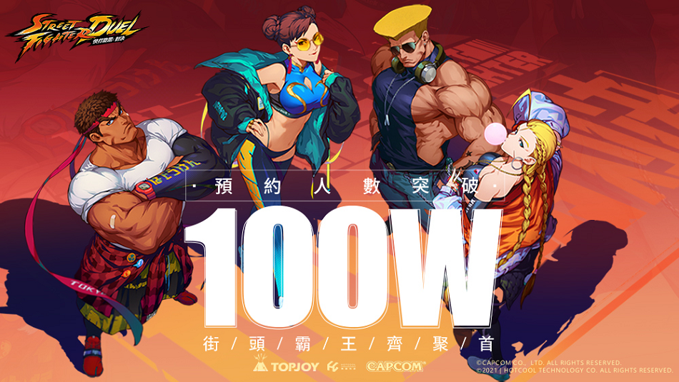 《快打旋風：對決》事前預約已達到100萬人，將於12月1日正式公測