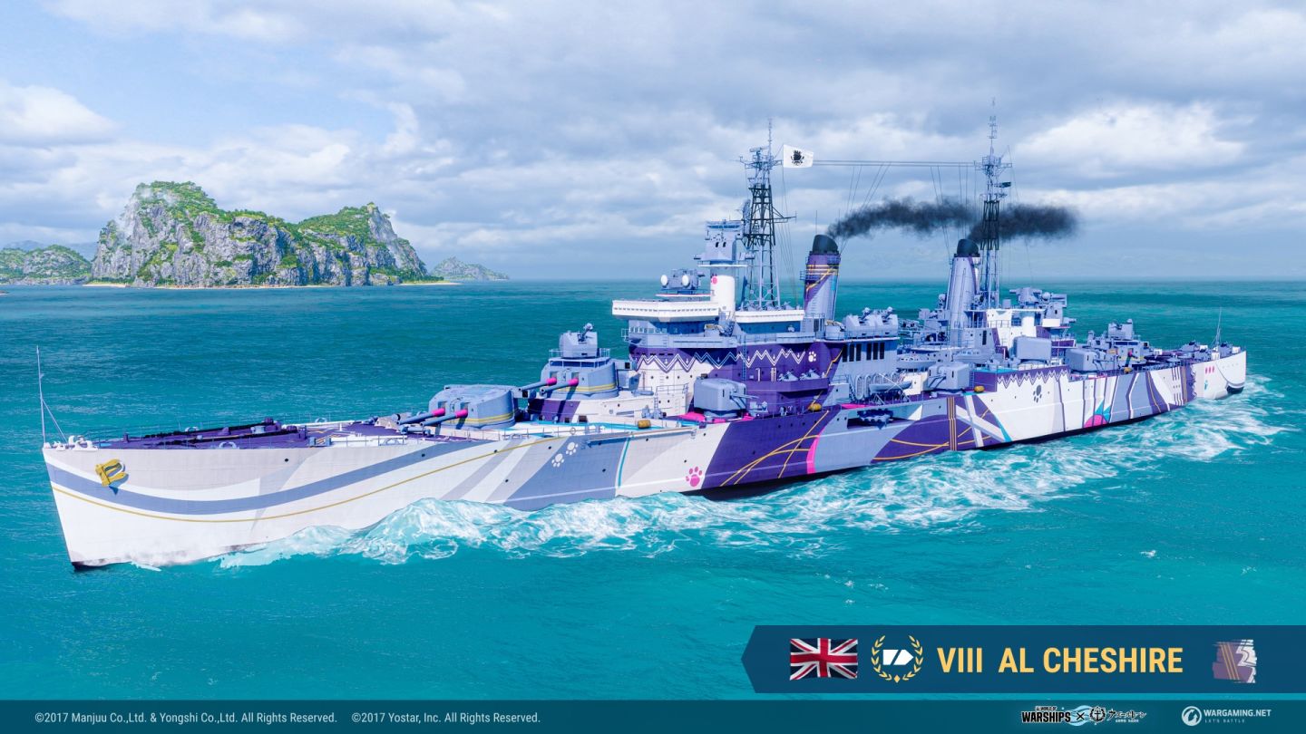 《戰艦世界》和《碧藍航線》第五波合作正式登場！完成任務將可獲得永久迷彩和信號旗