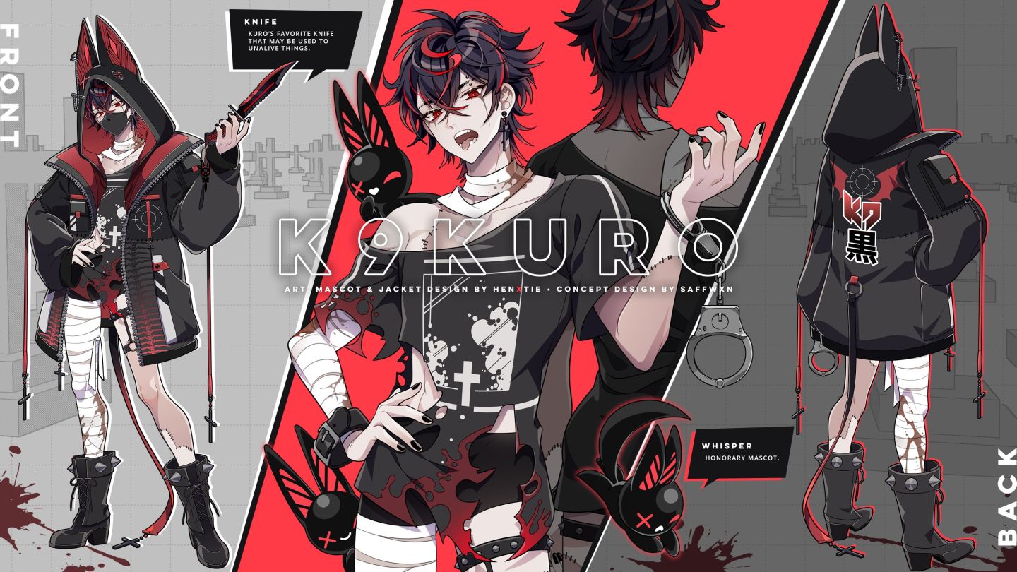 VShojo 首位男性 Vtuber「K9 Kuro 黑紅」正式出道,性轉 Kson 發文喜迎他的到來 | 遊戲基地 Gamebase