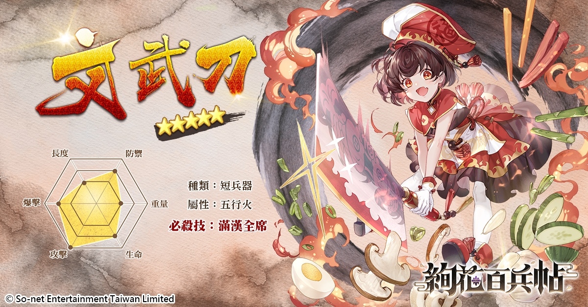 《絢花百兵帖》新春慶典活動「一矢除歲宴珍饈」登場！限定劍姬、新年系列活動讓你爽「玩」龍年