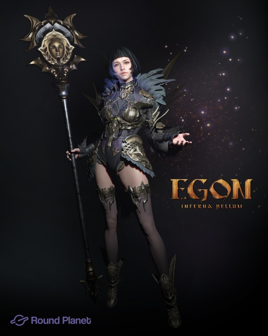 《EGON：Inferna Bellum》職業角色「戰士＆魔法師」公開主視覺美術