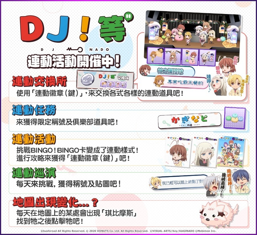 《D4DJ Groovy Mix 電音派對》X《鍵等》連動開催中，限定活動＆轉蛋期間登場