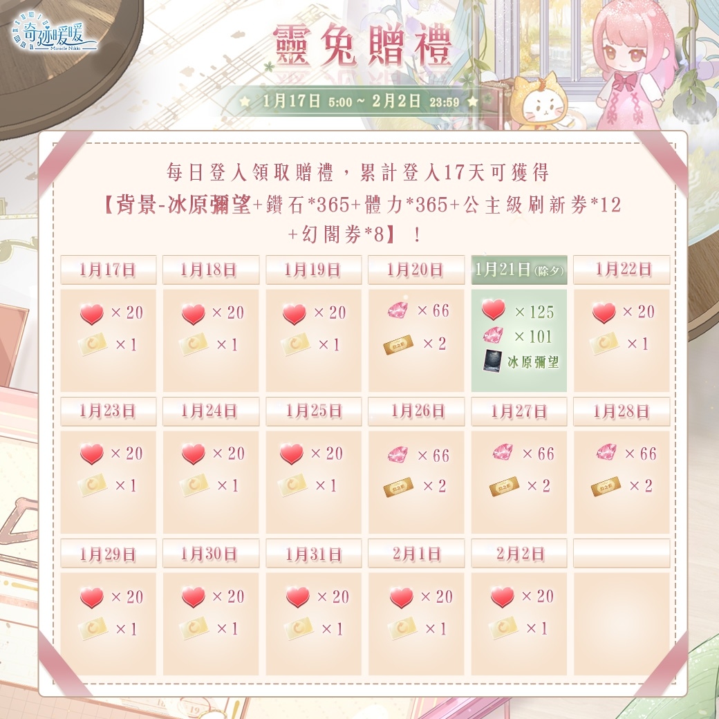 旎光之隅，紀夢銘書《奇迹暖暖》絕美動態故事套裝登場