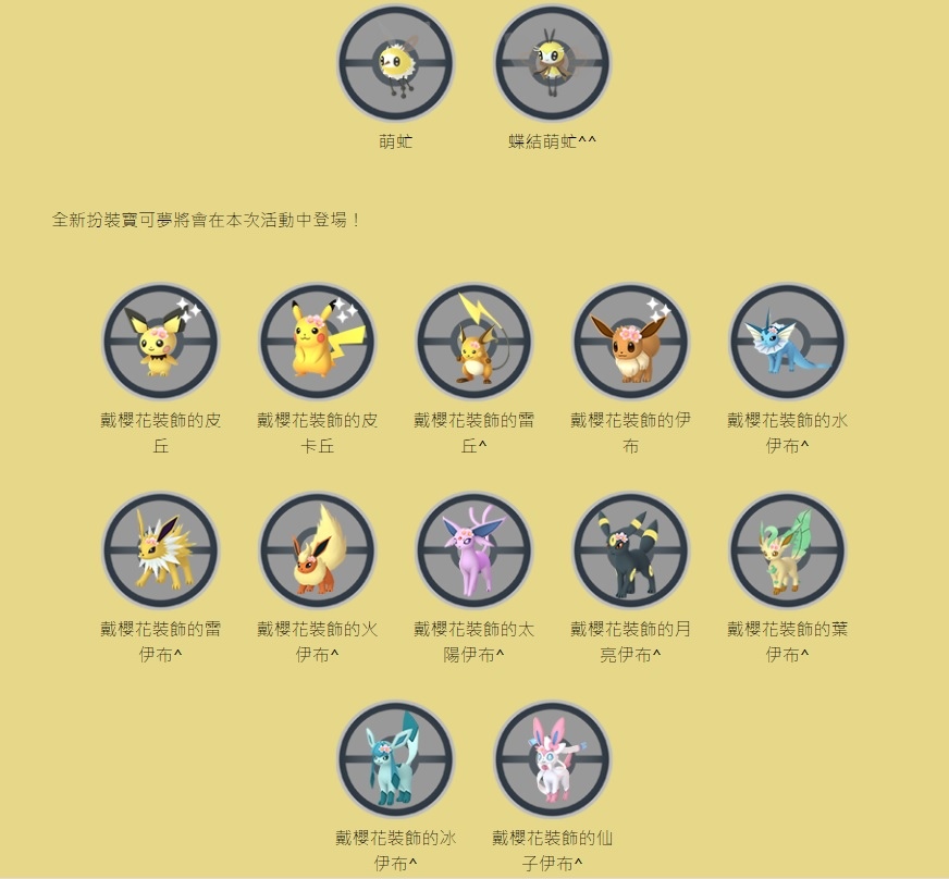 《Pokémon GO》春季活動萌虻／蝶結萌虻首度亮相！櫻花裝飾寶可夢同步登場