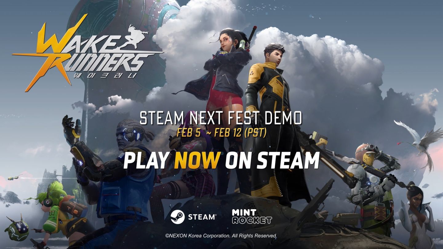NEXON 全新團隊競爭動作《覺醒追逐者 Wakerunners》2/5 Steam 首次限時公測開始