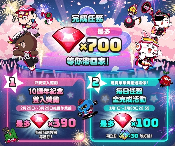 《LINE Rangers 銀河特攻隊》10 週年紀念活動開跑！虛擬歌手「櫻花未來」同步慶祝