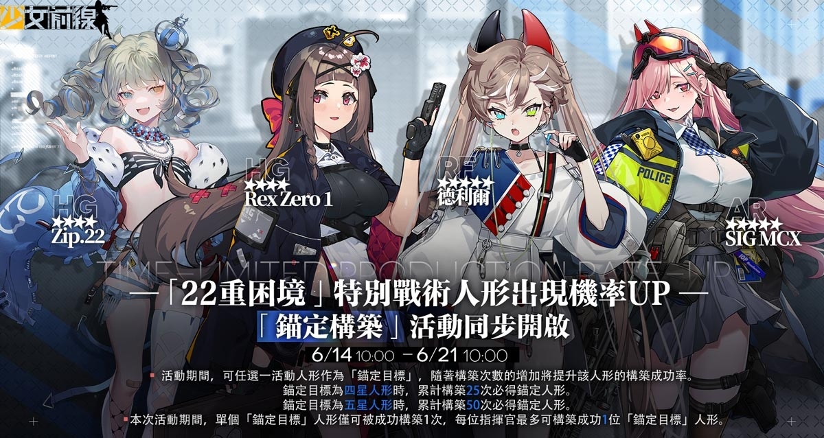 《少女前線》全新主題造型「怪盜藝術家」系列活動同步開啟！六月特別行動「22 重困境」預告搶先看
