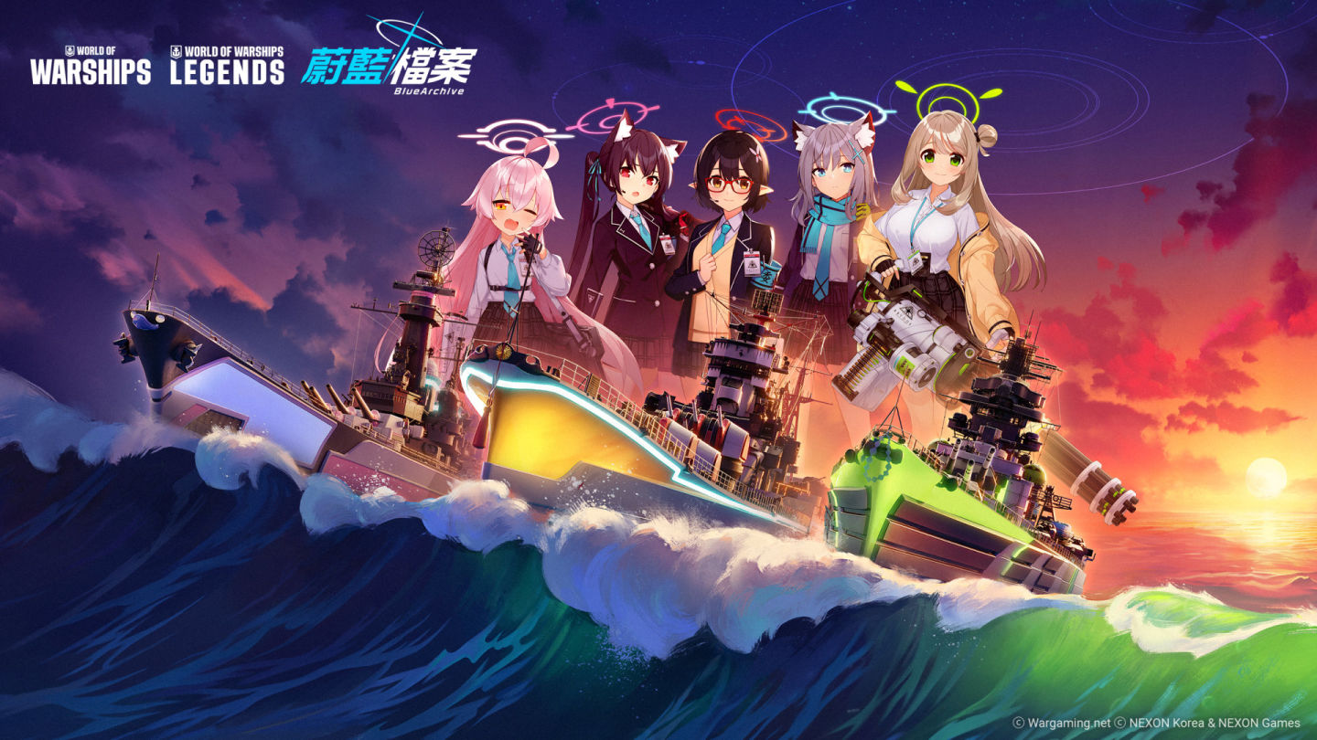 《戰艦世界》×《蔚藍檔案》首波跨界合作即將登場