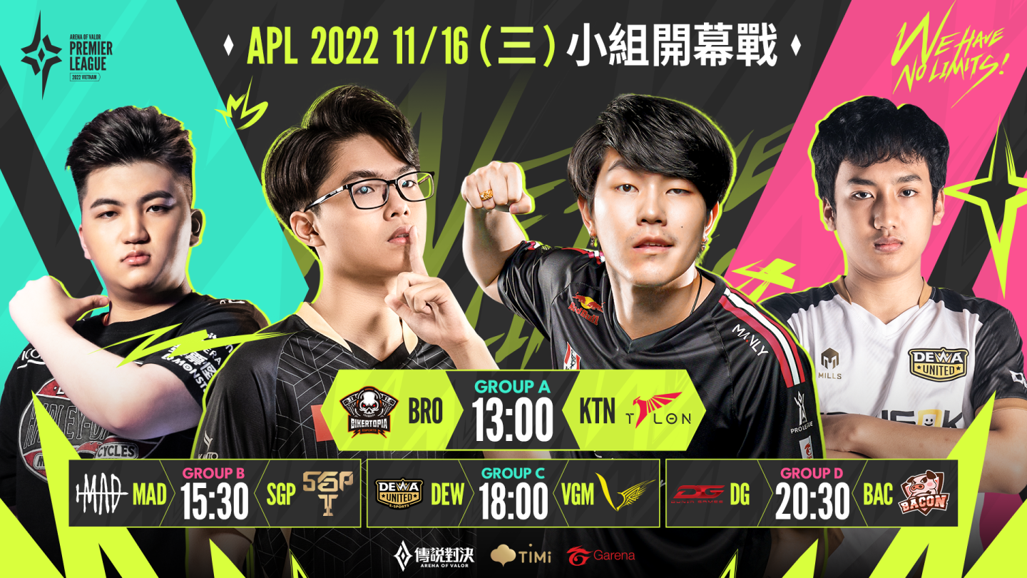 APL 2022《傳說對決》職業聯賽將於11月16日正式於越南胡志明市展開！