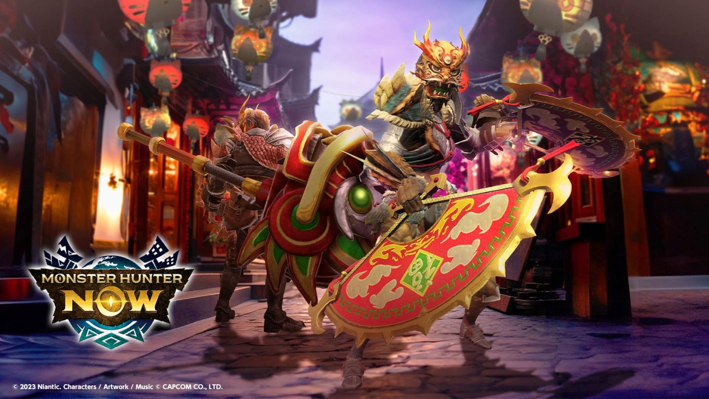 《魔物獵人Now》春節任務獎勵櫻火龍逆麟，限定「超會心」舞龍面具登場