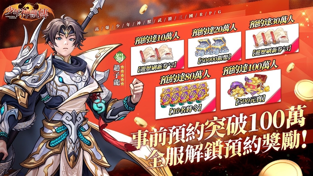 《少年神獸傳-送2500抽》雙平台正式上市！千萬梟雄三國亂世之旅即日啟程