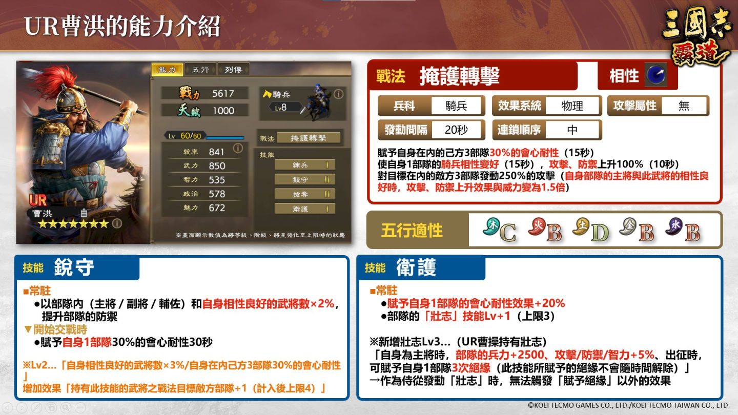 光榮特庫摩《三國志 霸道》LR 武將「賈詡／韓信」登場！全新賽季「城塞陣略」來襲