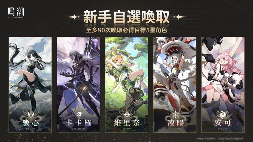 跨平台開放世界新作《鳴潮》全球上線，公測福利以及自選五星活動一覽