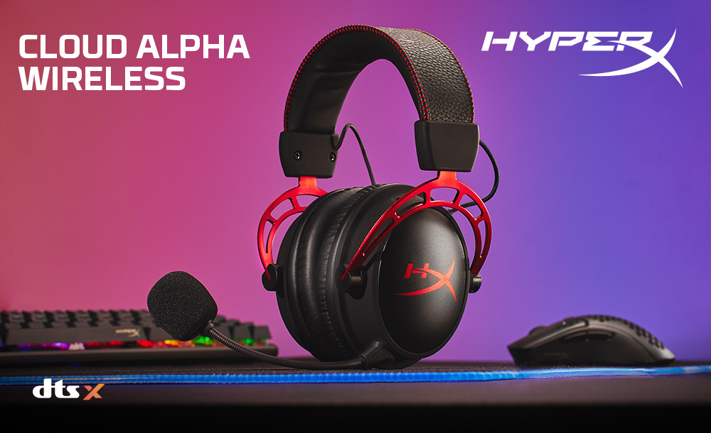 HyperX Cloud Alpha 無線電競耳機在台上市，提供長達 300 小時續航力
