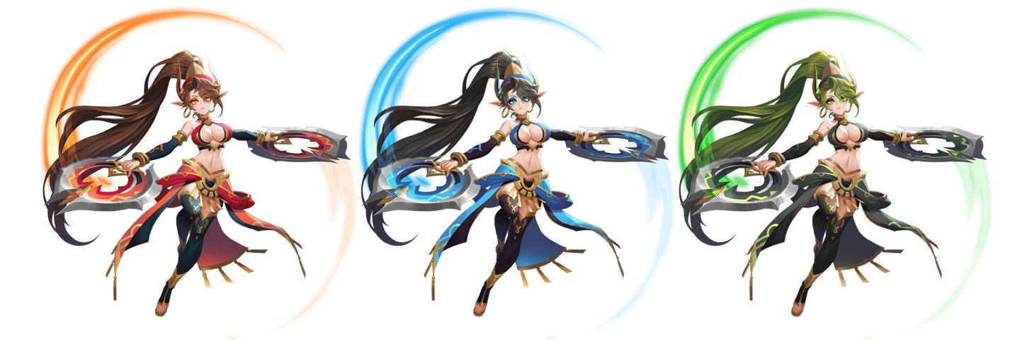 《魔靈召喚：克羅尼柯戰記》全新5星魔靈 魅力爆表的環刃舞女與旋刀武姬 火熱登場！