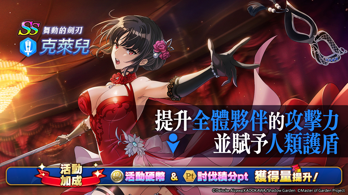 《我想成為影之強者！Master of Garden》故事活動「外傳：Masquerade」化妝舞會盛大舉辦中
