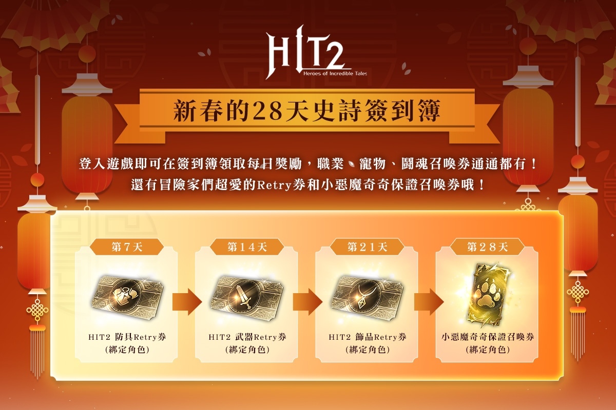 《HIT2》新春賀歲活動開跑！加速伺服器 S3 全面啟動