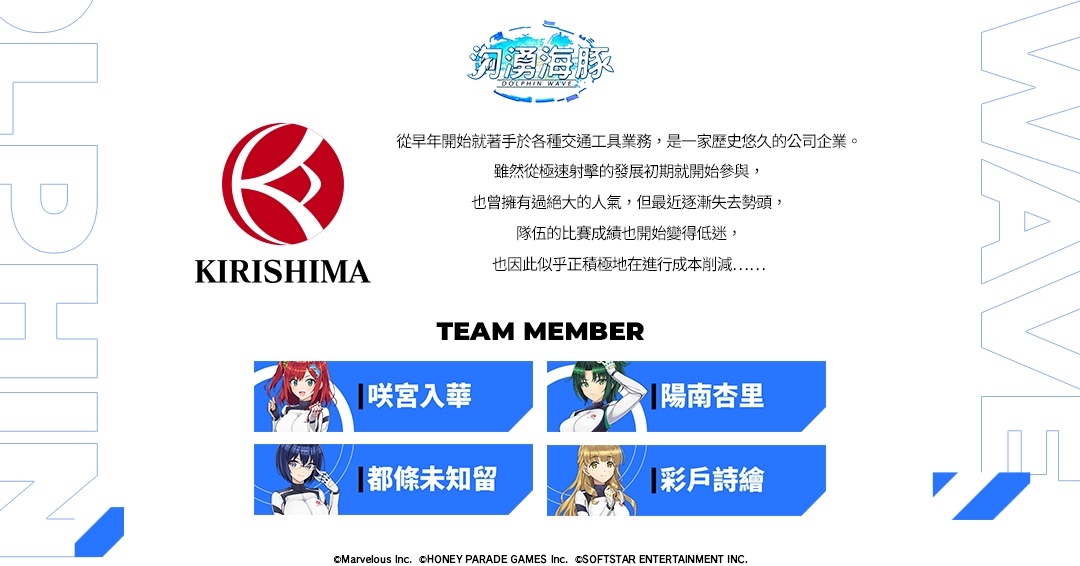 《洶湧海豚 DolphinWave》繁中版事前預約海豚祭典盛大舉辦！參賽企業及選手資訊揭密