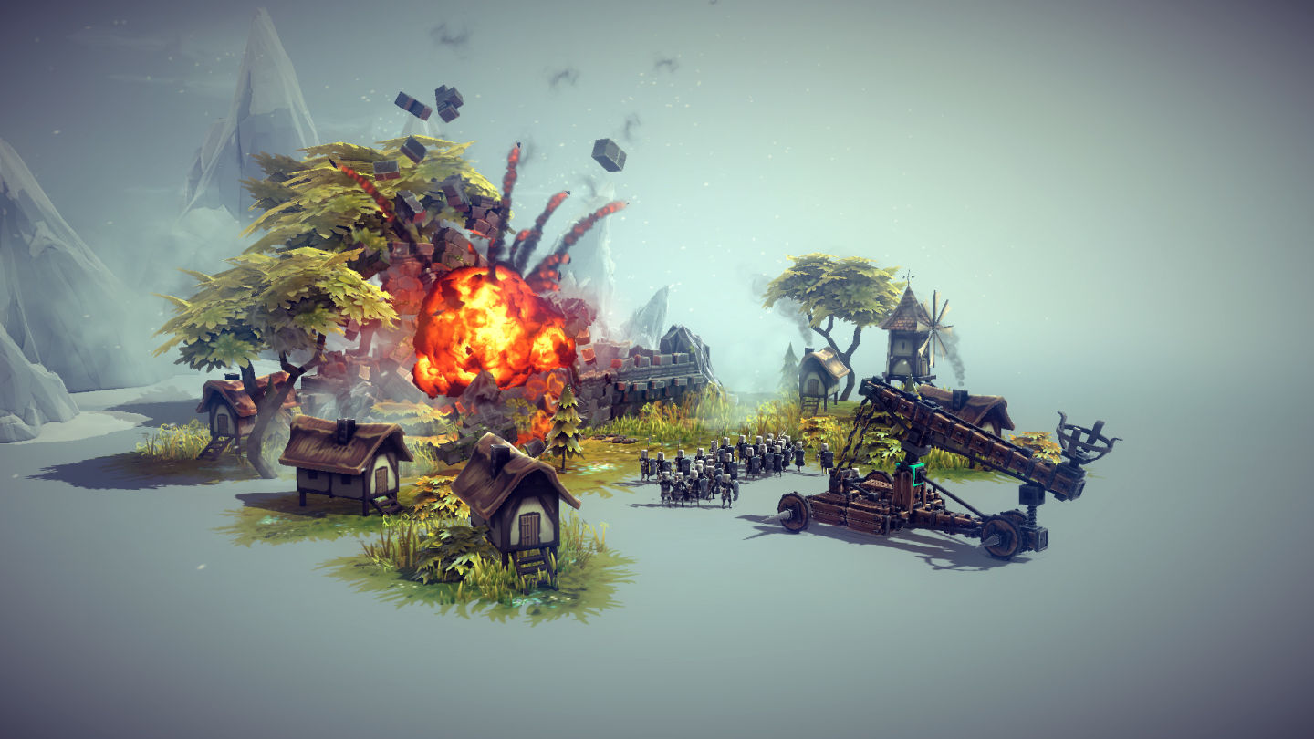 好評兵器建築模擬《Besiege 圍攻》VR 版預定 5 月發售，近距離感受製造和破壞威力