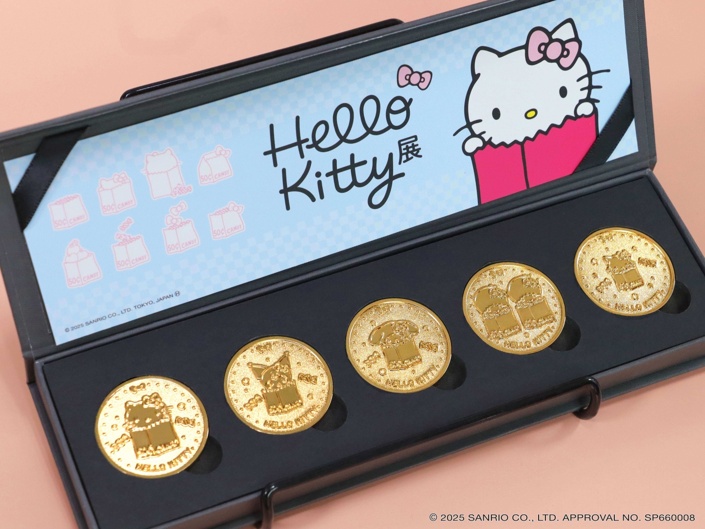 Hello Kitty展-紀念幣5入組