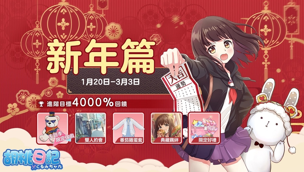 《胡桃日記》全新主題季，和胡桃一起參加創意大賽過新年！
