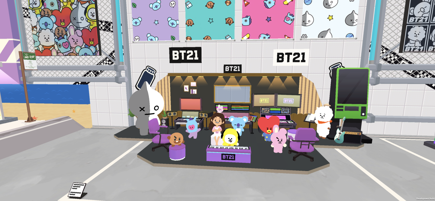 《天天玩樂園》與國際人氣角色「BT21」第二次合作登場！推出 BT21 錄音室的模型套裝風格！