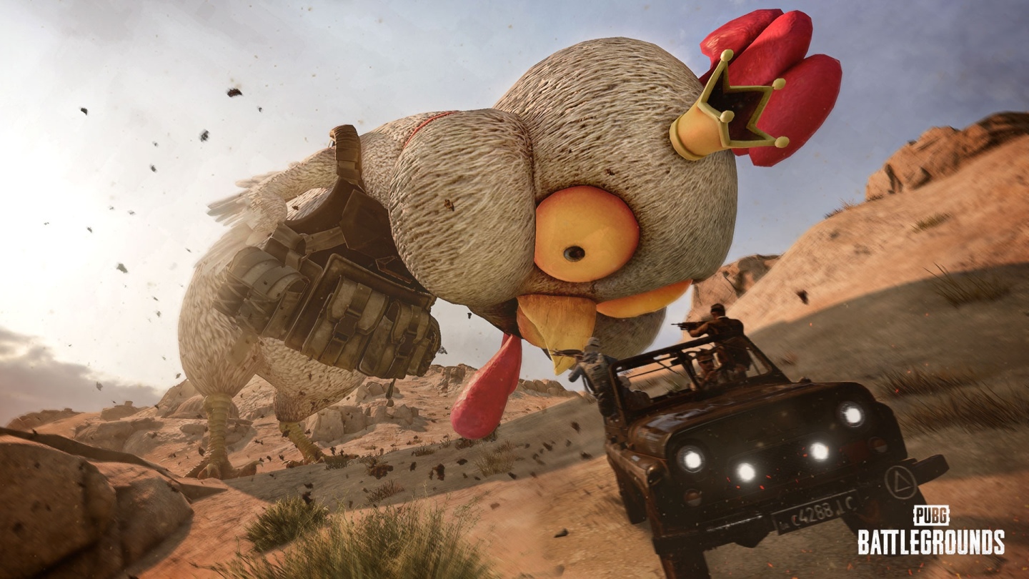 吃雞，或是被吃！《絕地求生》愚人節限定「哥雞拉大逃殺」登場！
