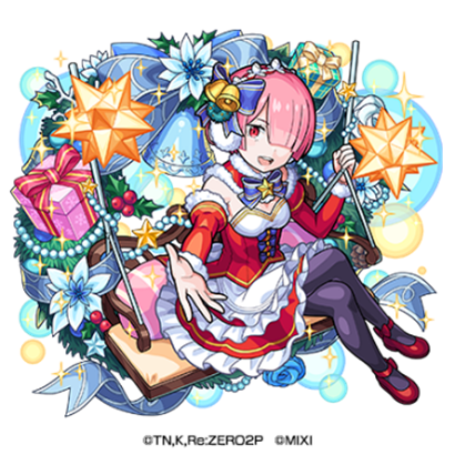 《怪物彈珠》X《Re:從零開始的異世界生活》合作開跑！女主角「愛蜜莉雅」等熱門角色以聖誕造型登場