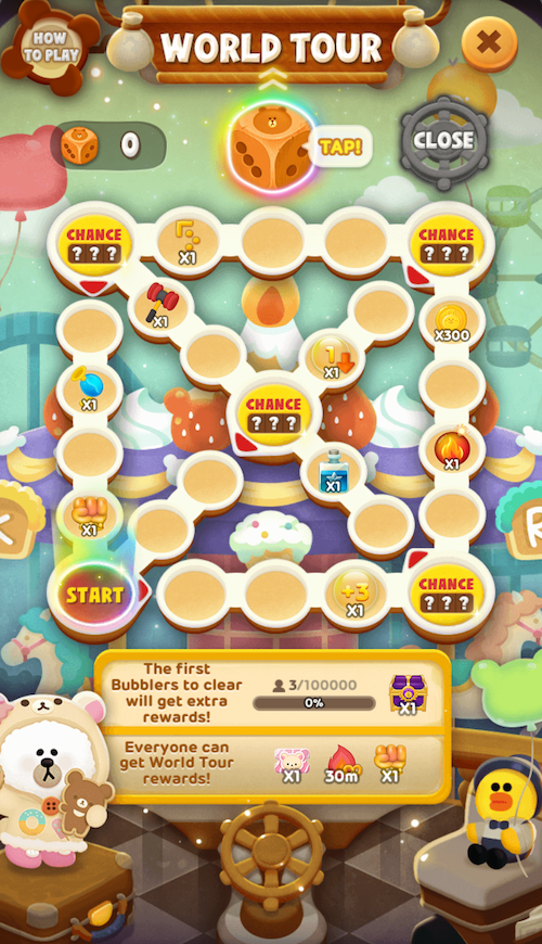 《LINE Bubble 2》與迎接20週年的人氣角色「拉拉熊」合作開跑！