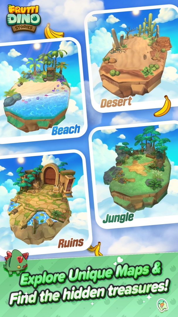 《Frutti Dino Stories》全球 Google Play 上架！5 月起還將推出全新《Frutti Dino》IP 釣魚＆益智遊戲