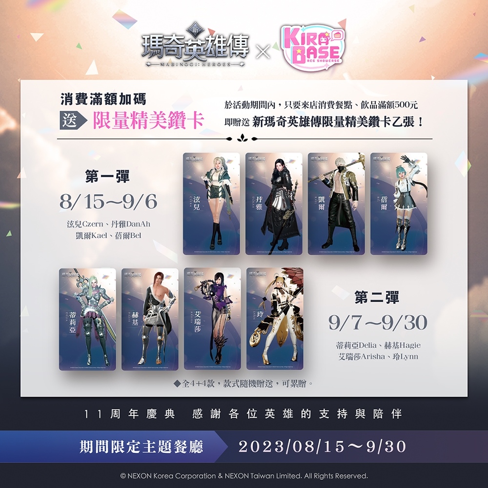 《新瑪奇英雄傳》X KIRABASE 11周年慶期間限定主題店