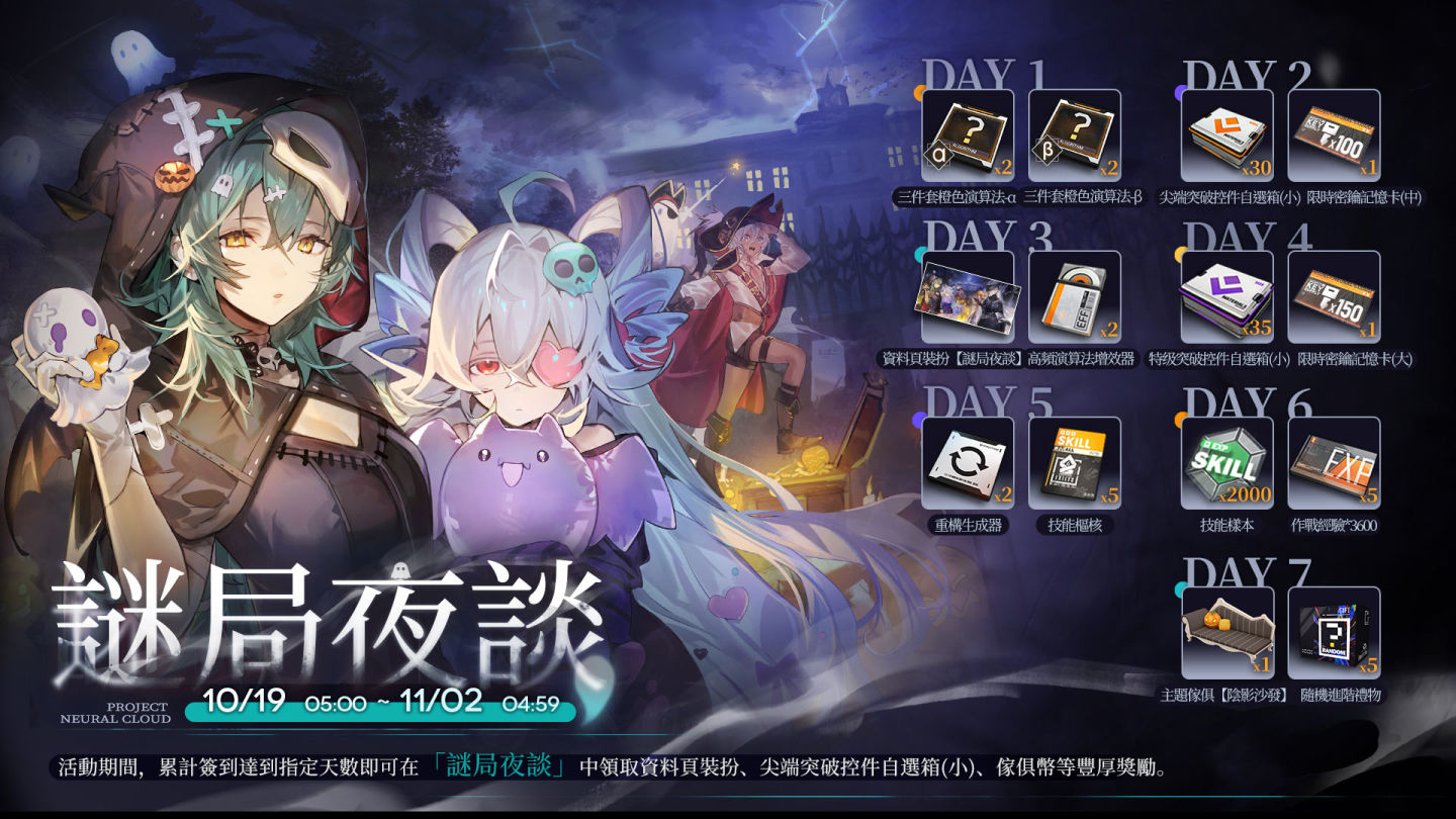 《雲圖計劃》全新萬聖主題活動「詭海迷航」及「永夜遊行」系列心智投影同步登場
