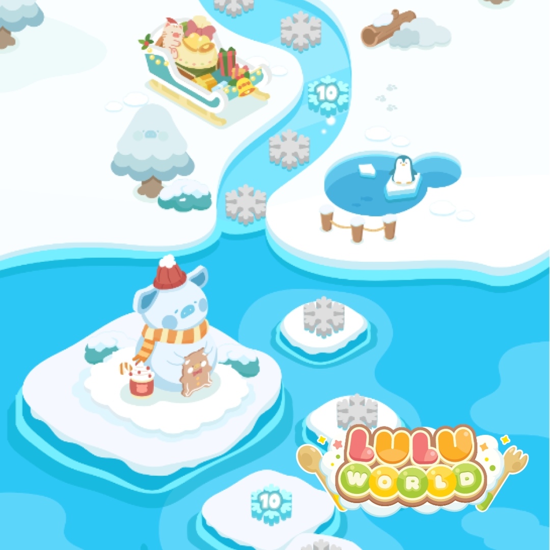 《罐頭豬LuLu世界》聖誕主題更新「聖誕樹LuLu／聖誕Lu豬」冰川雪地現身