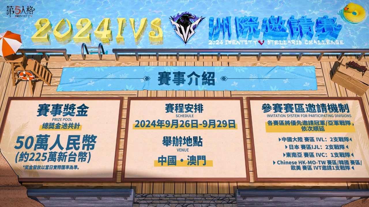 六方斬浪再啟航《第五人格》2024 IVS 洲際邀請賽即將開幕