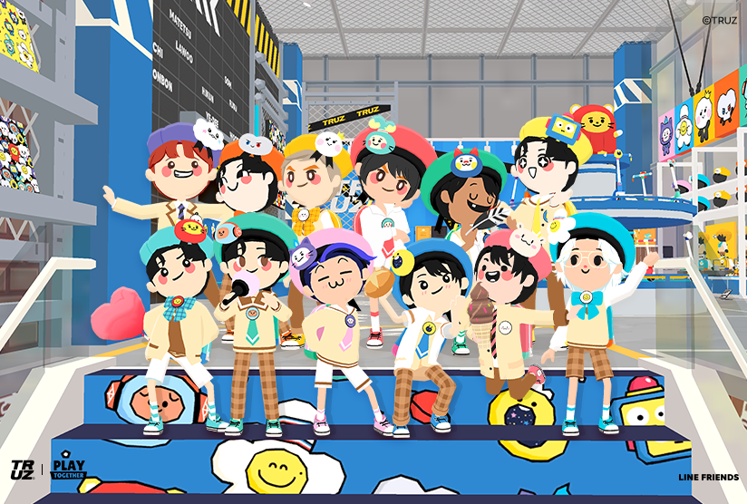 《天天玩樂園》LINE FRIENDS虛擬商城上新推出YG男團TREASURE合作角色「TRUZ」！
