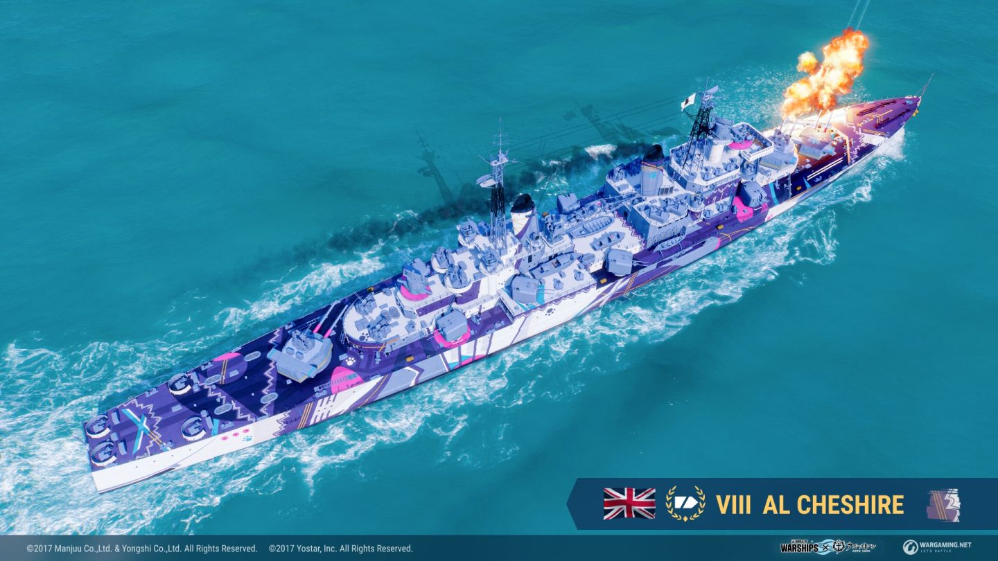 《戰艦世界》和《碧藍航線》第五波合作正式登場！完成任務將可獲得永久迷彩和信號旗
