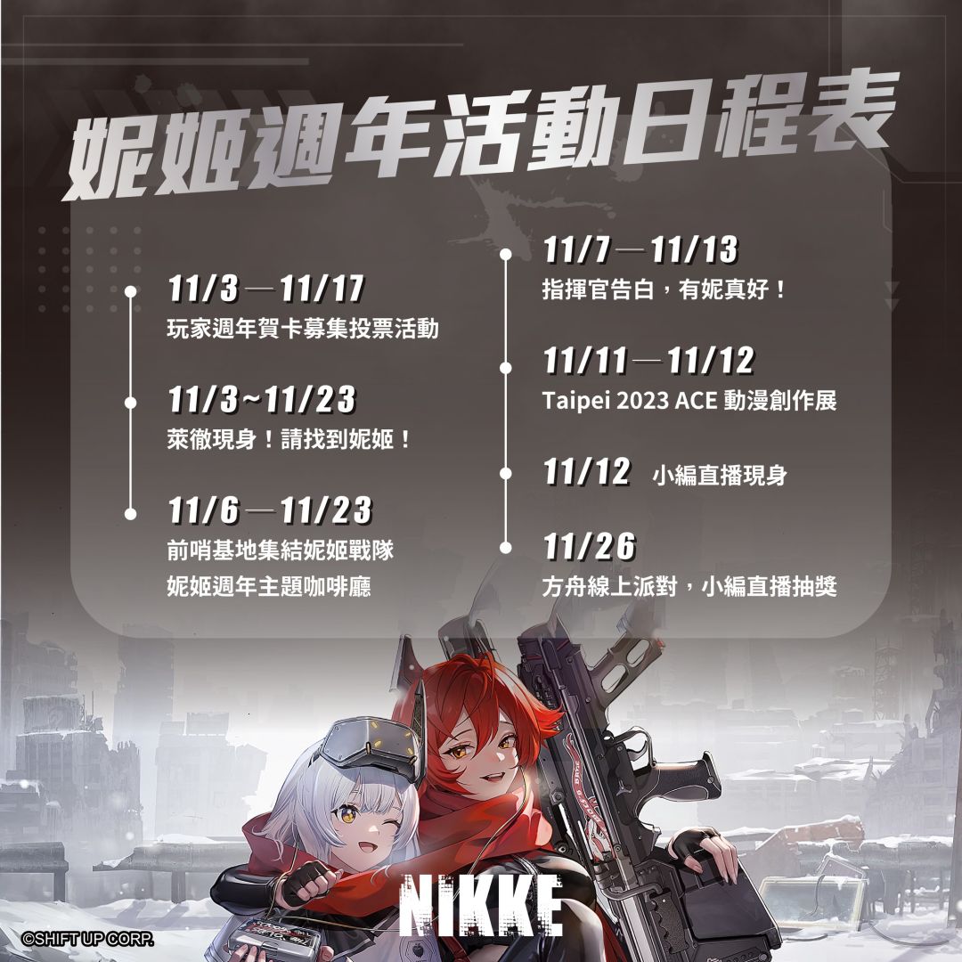 《勝利女神：妮姬》歡慶週年推出全新內容 邀請指揮官前往西門町作戰抽好禮