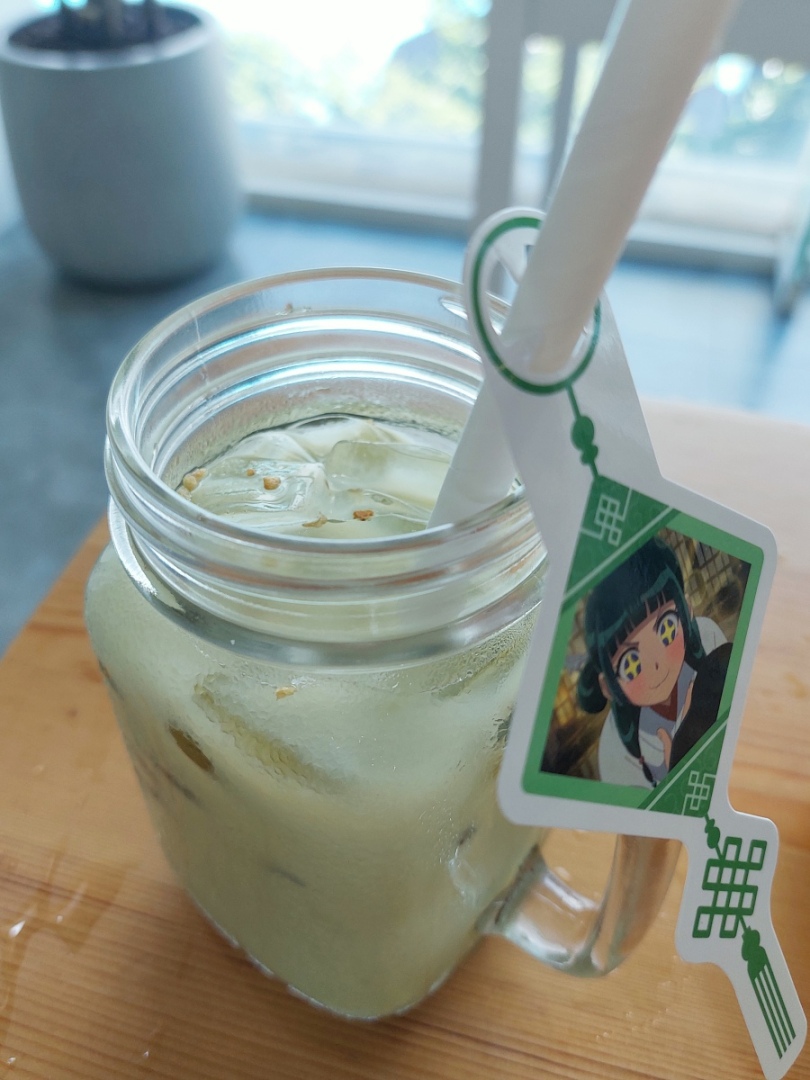 貓貓「玄米抹茶歐蕾」
