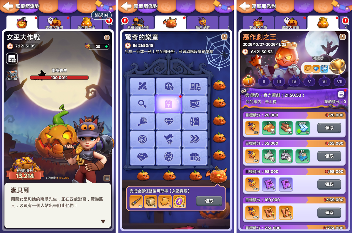 領主還可在驚奇的樂章中完成指定挑戰，就能獲得大量獎勵