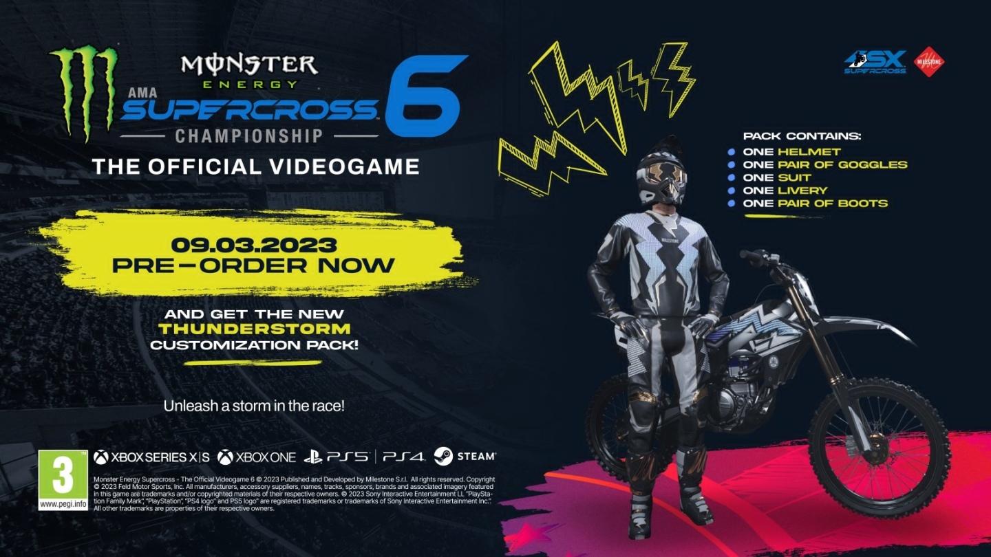 《Supercross 6》PS 版發售日決定！狂飆腎上腺素釋放狂野騎手本色